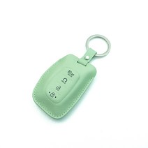 파라코리아 가죽 스마트키케이스 현대차용 (캐스퍼 투싼TL LF쏘나타 아반떼AD 쏘나타뉴라이즈등/사피아노무늬/캐비어무늬), 파스텔민트, 현대 타입D2 사피아노