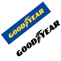 GOODYEAR 굳이어 타이어 차량용 데칼 튜닝 스티커, 선택-1옐로우(대)