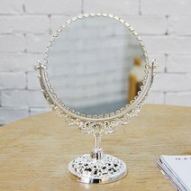 월계수거울 탁상거울 앤틱거울, 월계수(원형)_주석