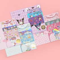 산리오 스티커북 헬로키티 마이멜로디 쿠로미 시나모롤 다꾸 캐릭터 인스 꾸미기 다이어리
