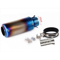 51mm 60mm 오토바이 sc 배기 파이프 머플러 먼지 자전거 카페 레이서 r25 z750 r3 mt07 mt09 pcx 125 fz6 z750 g310gs, a10-60mm