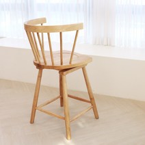 파스텔우드 윈저바 아일랜드홈바의자 회원 바체어, 네츄럴