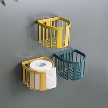 휴지보관걸이 무광매립 교체 레고 붙이는 욕실 식탁 점보롤케이스 생리대보관함화장실 두루마리휴지, 블루