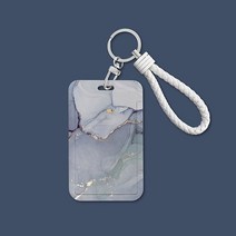포토 카드 앨범 심플 INS 스타일 대리석 시멘트 컬러 신용 케이스 학생 명함 배지 워드 외장 홀더, [01] 1pcs