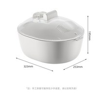 해동기 해동 유물 주방 식품 냉동 고기 빠른 해동 해동 기계 가정용 해동 장치 47, 2 - 미색(포인원 해동기), 기본 지름