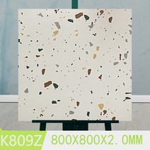 붙이는 데코타일 인테리어 바닥 벽보드 에코페트 셀프바닥시공 욕실 스티커 미끄럼방지 접착식, K809Z [800x800] 두께 2mm 한 장 가격