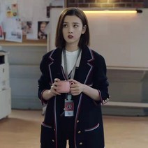 가방 스타 노래 Zuier 동일 일옷 여성 컬러 두리 트위드베스트