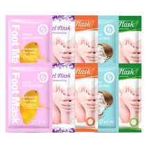 10 쌍 각질 제거 발 마스크 풋 케어 페디큐어 양말 뒤꿈치 필링 리무버 스파 스킨 관리 풋케어, [03] putimi each 2pairs