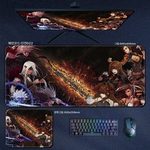 던전앤파이터 마우스패드 라지락 PC책상패드 온라인게임 굿즈 귀검녀총, 던전 022
