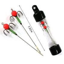 부산가자낚시-축광 카본콕 호래기바늘 2개세트, OOO호