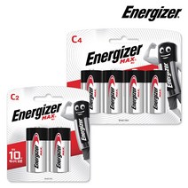에너자이저 맥스건전지 C 총 6입(4입+2입) 건전지, 1개
