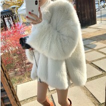 A 여성 천연 모피 재킷 겨울 밍크 코트 알파카 양모 여우털 타조 인조 토끼털 진짜