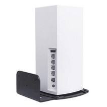 OkeMeeo Linksys Velop WiFi 6 벽 마운트 알루미늄 MX10/MX5 AX5300 AX4200 MX8400 MX12600 MX4200 라우터용 커버 확장용(2팩), 1 Pack Black