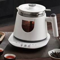 티포트 220v 전기 주전자 gl8 smart mini health pot 다기능 홈 오피스 small tea maker automatic water Boiling 전기 가열, 0.8리터 화이트, 영국