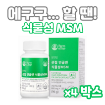 관절 연골엔 식물성 MSM 120정 하루두알 2개월분 엠에스엠 디메틸설폰 N아세틸글루코사민 비타민D 초록입홍합 보스웰리아 상어연골 생선콜라겐 해조칼슘 할머니 할아버지 부모님 등산, 4개