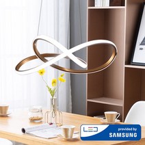 LED 식탁등 식탁조명 카페 크리스탈 리본 뫼비우스 펜던트 조명, 1.골드라인
