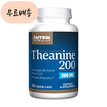 자로우 포뮬러스 테아닌 200 200m.g 60배지개 아미노산 세로토닌 Theanine, 1개, 60개