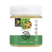 순수 100 % 국내산 구아바잎 추출 분말 차 샐러드 티 가루 먹는 법 방법 물 국산 구아바 입 구아비 구아버 구어바 파우더 구하바 구와바 재료 칼륨 Guava powder, 1개, 200 g