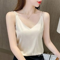 TANC 여성 여름 나시 민소매 반팔티 블라우스 빅사이즈TANC