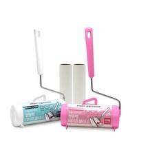 [익일출고] 강블리 핸들형 테이프클리너 본체+리필(6개입), 핸들형(핑크)+리필(6개입)