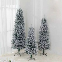 화이트 크리스마스 트리 눈송이 무장식 1.5m 1.8m, 1.5m 슬림한 트리