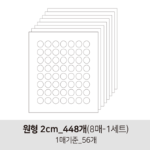 더굿데이 투명 무지스티커 원형 라운드사각 봉인 마감 보호용 제품 반품 교환 방지스티커 투명스티커, 01투명원형2cm-8매(낱개448개)