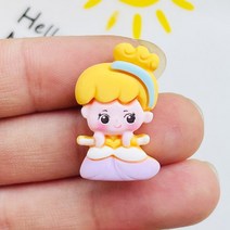 사랑스러운 미니 카와이 만화 공주 시리즈 수지 스크랩북 DIY 주얼리 머리핀 액세서리 장식 공예 10 개, [05] D