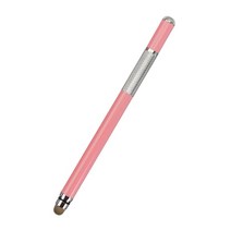 2 in 1 다기능 미세 포인트 터치 스크린 금속 용량 성 스타일러스 펜 아이폰 iPad 스마트 전화 핸드폰 태블릿 PC, 분홍색