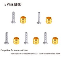 유압압착기 충전식 터미널압착기 자전거 올리브 헤드 산악 자전거 유압 디스크 브레이크 용, 5 쌍 bh90