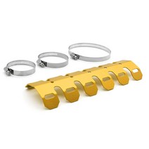 범용 열 차폐 힐 가드 커버 보호기 오토바이 배기관 히트 쉴드 머플러, 금