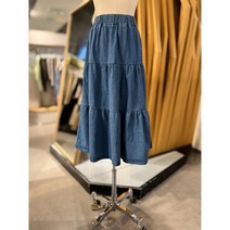 ab.fz 34 티어드 밴딩 데님스커트 ABXX5HS34G US