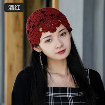 캠핑 보넷 여름 물결 벙거지 보닛 여름뜨개모자 헤어밴드 지사뜨개 비치모자 코바늘