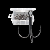 하루피싱 트레블훅 삼발바늘 루어바늘 HR-TR3, 6호 80개