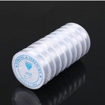 반지 우레탄줄 탄성우레탄줄 고무줄끈 부자재 비즈공예 대용량 탄성 우레탄 줄 0.4mm 1.0mm KK347, 우레탄 실- 투명색_2.굵기 0.5mm(길이 18m)1