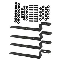 shangren 할리 크루즈 프린스 용 오토바이 사이드 박스 브래킷 새들백 장착 키트, 215x25x35mm, 금속, 블랙