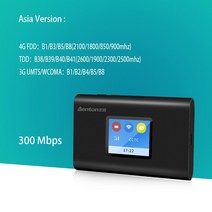 벤톤-M100 Cat 6 4G Wifi 무선 라우터 300Mbps Lte 휴대용 핫스팟 5G Mifi 잠금 해제 -c 고속 충전 3000 mAh 배터리, [01] Asia Version