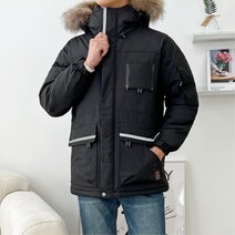 라쿤퍼후드 남자패딩점퍼 헤비아우터 다운패딩 직장인패딩 패딩잠바 남자겨울잠바