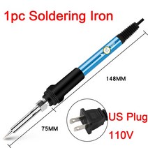 Electric Soldering Iron 60W Adjustable Temperature Tips Rework Station 220V/110V Tools, 04 806 (US 110V)