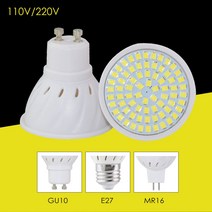 220V 110V Led 전구 램프 GU10 E27 MR16 기본 빛 전원 8W 6W 4W 밝은 스포트 라이트 Focos Bombillas 홈 조명, [03] Cool White, [04] E27  36Led  220V