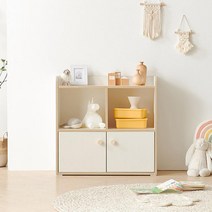 EO등급 자녀공부방 수납책장 아파트 슬림 선반, 크림화이트