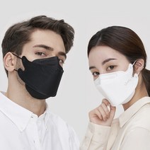 라이블리 에어셀나인 국산 KF94 숨쉬기편한 귀안아픈 고급 개별포장 마스크, 대형 화이트 50매