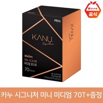 카누 시그니처 미니 미디엄 70T+랜덤 머그/컵 01.시그니처 미니 미디엄 70T+증정, 총 수량, 개당 중량