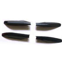 루프랙 바스켓 가로바 자동차 도요타 랜드 크루저 프라도 FJ120 J120 렉서스 GX4702003-2009 블랙 루프 레일 랙 엔드 캡 보호 쉘 커버 4 개