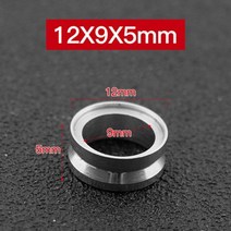 낚시 릴 라인 롤러 야외 가이드 링 부품 실버 부드러운 회전 스테인레스 스틸 1pcs 액세서리 릴지지대 미끄럼방지, 12x9x5mm