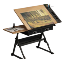 서예 그림 테이블 드로잉 미술 페인팅 작업대 책상 각도조절, 시트 도면 테이블 (의자없음)