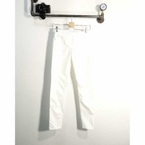 버쉬카 화이트 면혼방 스키니팬츠 여자 8924