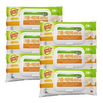 3M 스카치브라이트 기름찌든때 세정티슈 더블액션 24매 x 6개, 단품