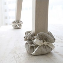 린넨 의자발커버 4개세트(의자발싸개), 솔리드발커버 4개세트