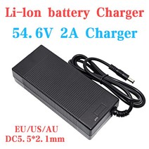 주행충전기 54.6V 2A 리튬 배터리 충전기 48V 18650 21700 스쿠터 전기 자전거 13S, 04 54.6V 2A-XLR_01 미국
