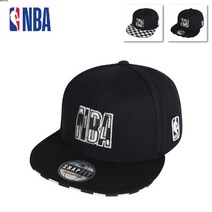 NBA 2종택1 남여공용 체커보드 청배색 스냅백 HYFLAT CAP 모자 N225AP627P